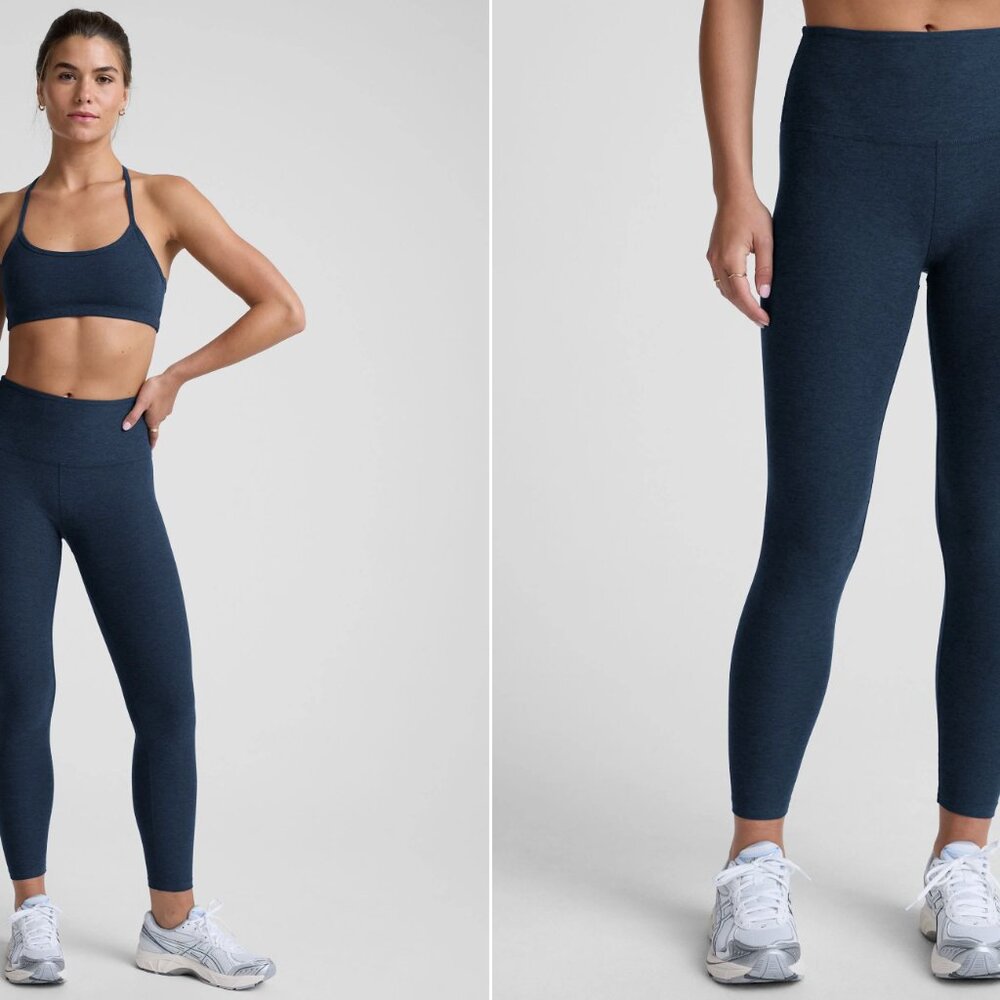 Beyond Yoga Spacedye Caught In The Midi Leggings Nocturnal Navy XS